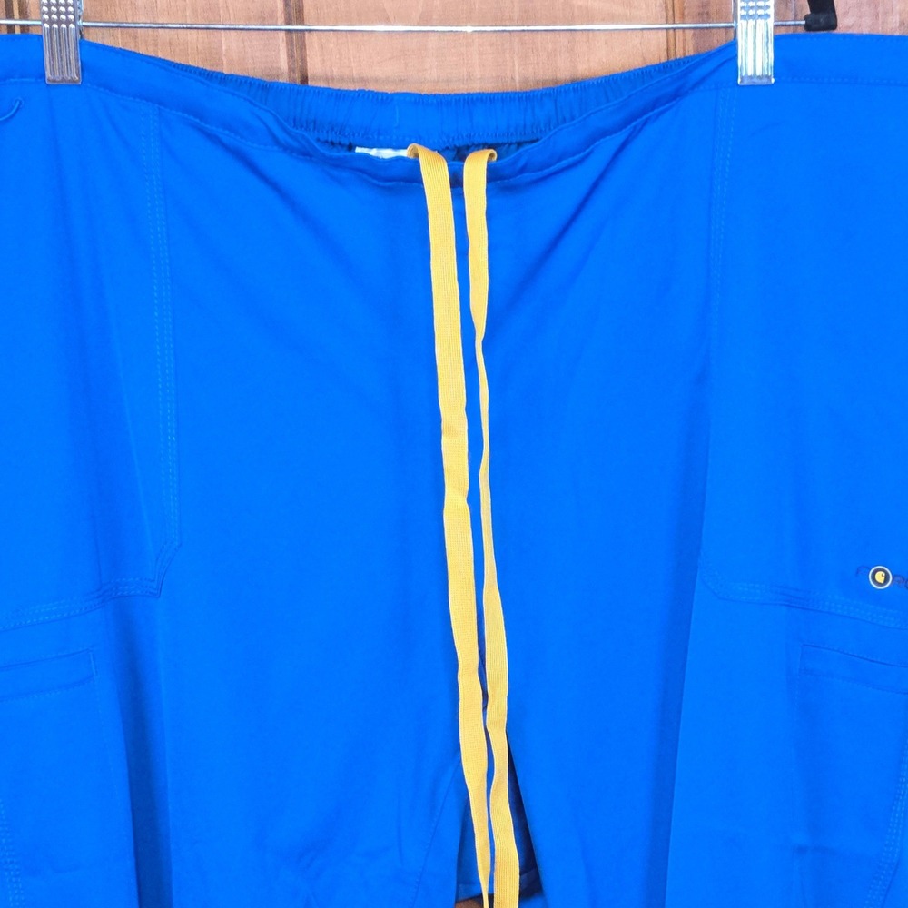 Carhartt Force Scrub Pants‎ Royal Blue Cargo Drawstring Petite 2XL